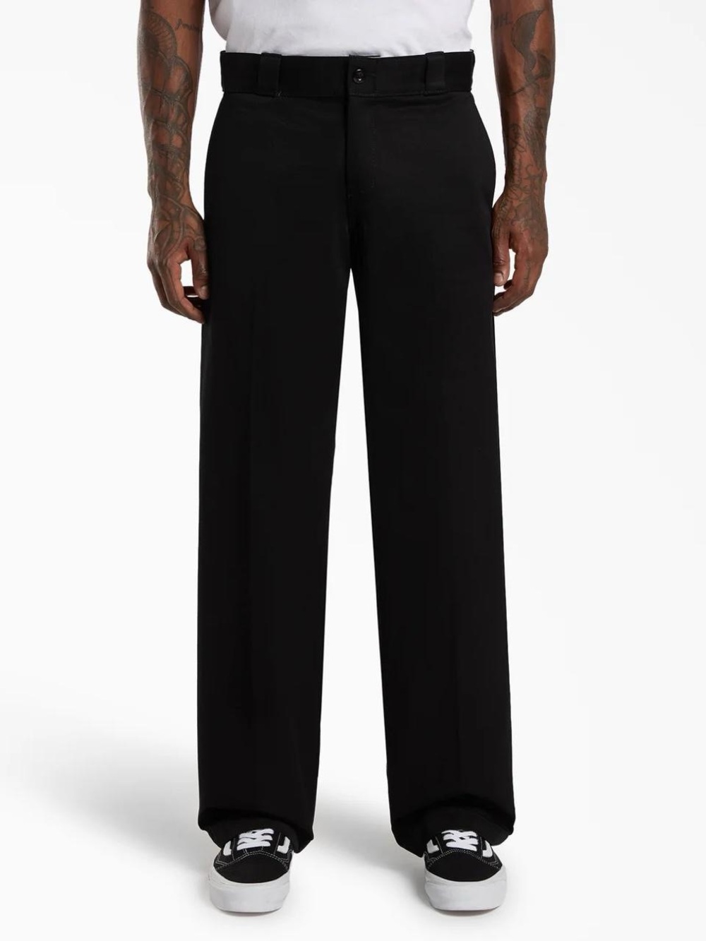 Dickies Black Wide-Leg Chinos